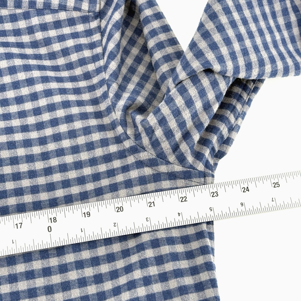 UNTUCKit Men's XL Bergstorm Long Sleeve Button Down Shirt Blue Gray Plaid - Picture 5 of 8